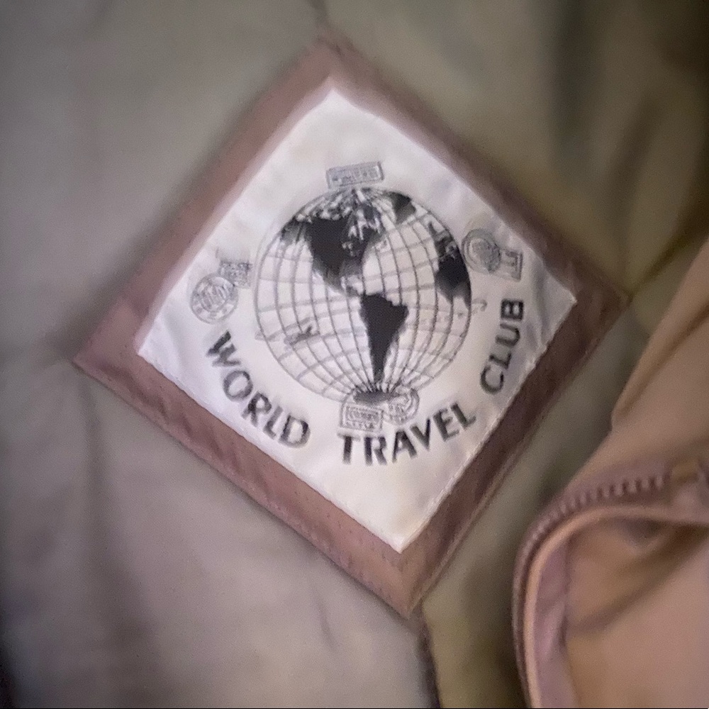 Vintage men 2X World Travel Club bomber jacket - Picture 3 of 14
